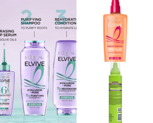 Hair products cover photo collage