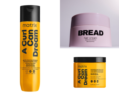 Curly hair must haves cover photo collage