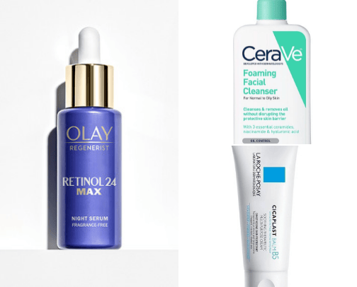 Skin problems products cover photo collage