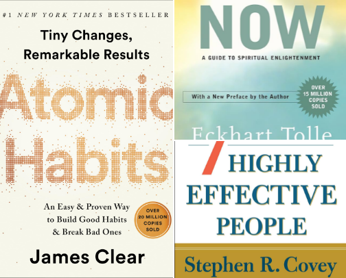 5 Must-Read Personal Growth Books to Unlock Your Full Potential cover photo collage