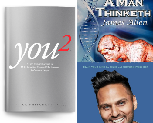 Books that inspire thoughts, action, mastering Success and Influence cover photo collage