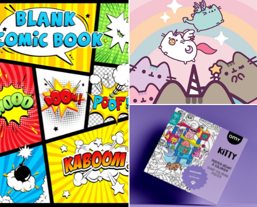 Cute cat gifts for kids cover photo collage