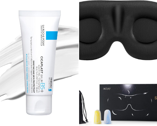 Travel Comfort Essentials for Long Flights cover photo collage