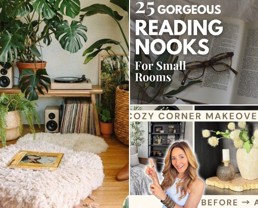 Let's Create The Perfect Reading Nook cover photo collage