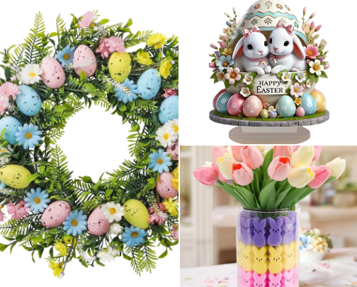 Easter Decorations cover photo collage