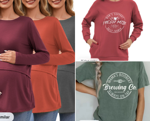 Cute & Comfy Clothes for Breastfeeding Moms cover photo collage