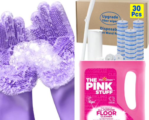 The best cleaning supplies cover photo collage