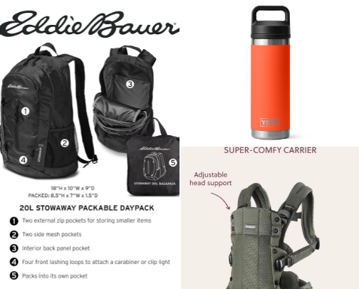 What I pack & wear while hiking with my fam💙 cover photo collage