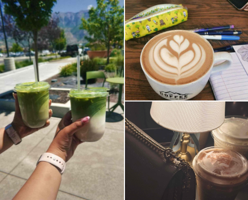 Best coffee shops in utah! cover photo collage