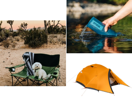 The Ultimate Glamping List cover photo collage