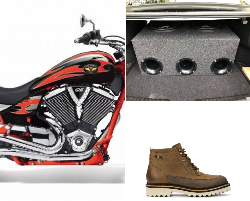 Motorcycle things cover photo collage