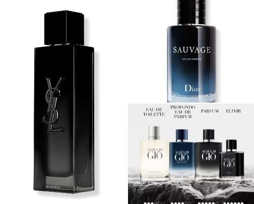 Men Cologne cover photo collage