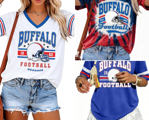 Buffalo Bills Game Day Must-Haves: Apparel, Accessories, and Home Decor cover photo collage