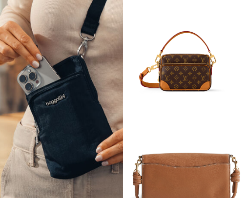 A LOVE FOR CROSSBODY BAGS. cover photo collage