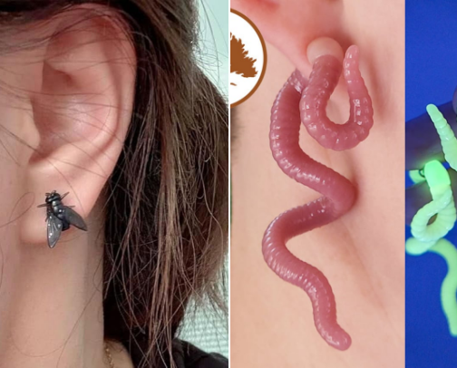 Scary Halloween Earrings cover photo collage