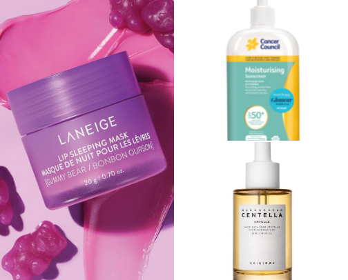 Current skincare drawer 💖 cover photo collage