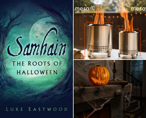 From Sacred Fires to Jack-o'-Lanterns: The Story of Halloween cover photo collage
