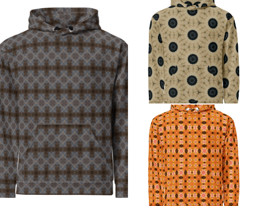 Unisex Patterned Hoodies cover photo collage