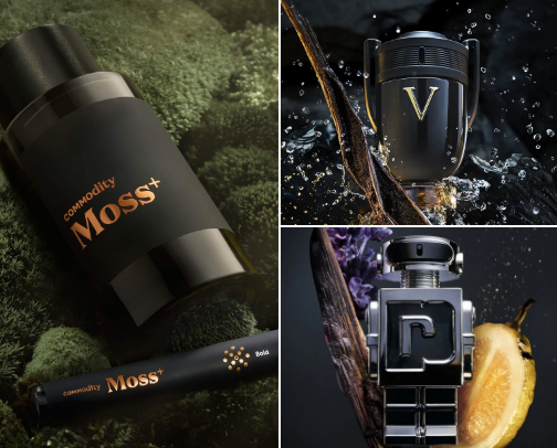 Perfume: Scents For  Him cover photo collage