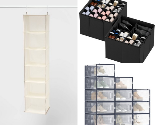closet organization essentials cover photo collage