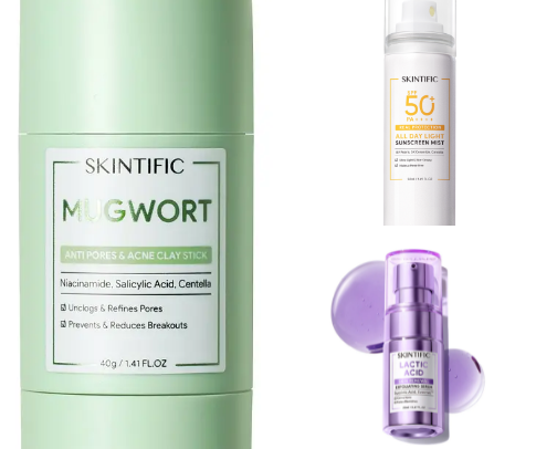 Skintific Skincare for your skin 🧴🧼 cover photo collage