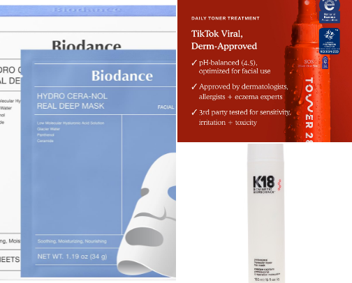 Tiktok Viral Skincare 2025 cover photo collage