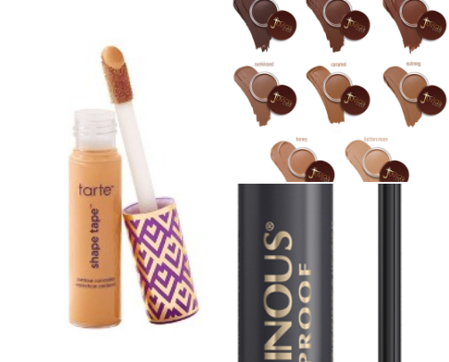 My most used makeup products cover photo collage