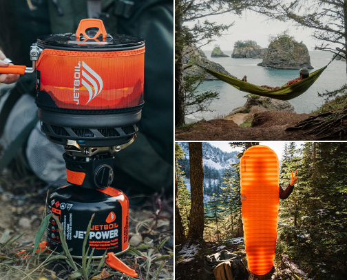 the perfect backpacking setup cover photo collage