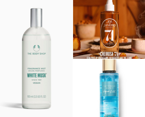 The best body mists for compliments 💞 cover photo collage