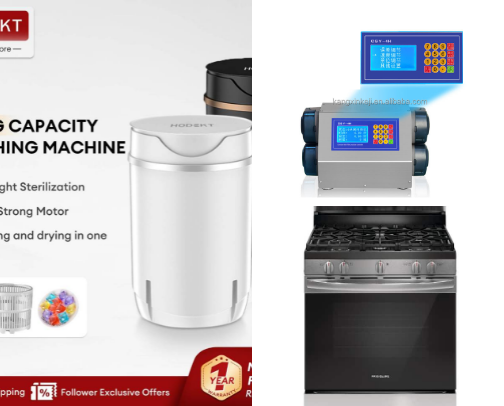 Portable washing machine cover photo collage