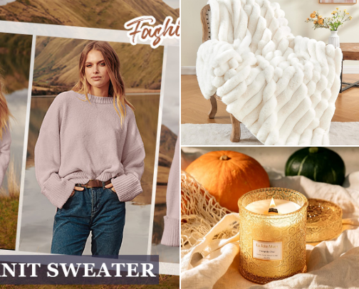 Cozy Essentials For Fall cover photo collage