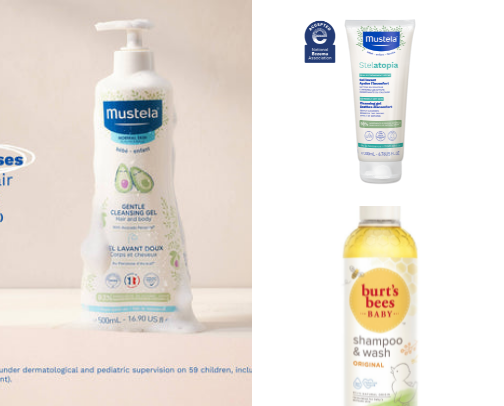 Baby Bath & Skincare Essentials cover photo collage