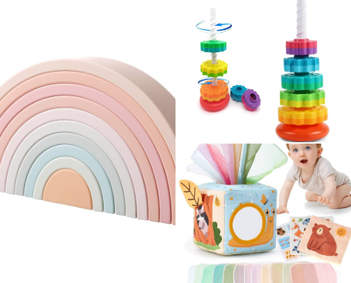 Toys your baby needs cover photo collage