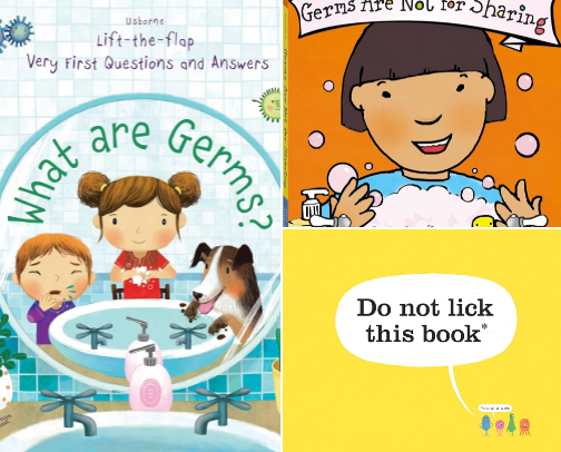 Visualizing the Invisible: Best Germ & Hygiene Books for Toddlers cover photo collage