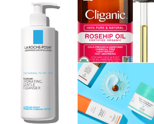 Simple Daily Self-Care & Skincare Routine cover photo collage