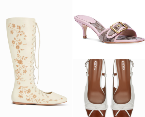 Girly footwear 👡 cover photo collage