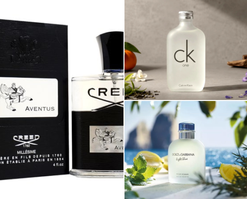 Most Goated Men Perfume IMO cover photo collage