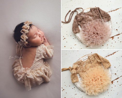 First glance magic: Newborn Girl photo shoot wear! Tiny trendsetter first time! cover photo collage