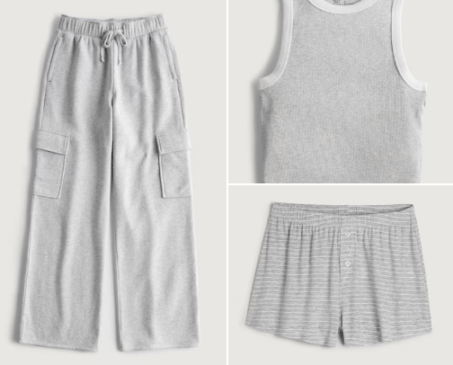 Comfy outfits cover photo collage