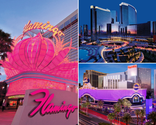 Vegas hotels cover photo collage