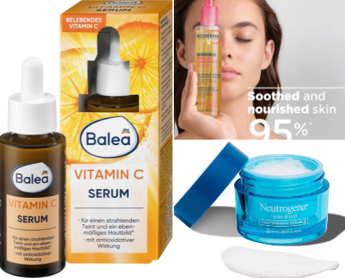 skincare for glowy skin cover photo collage
