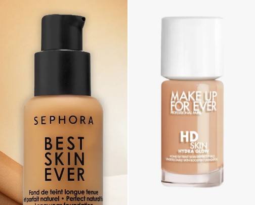 Lightweight, Full Coverage, Natural glow- foundations cover photo collage