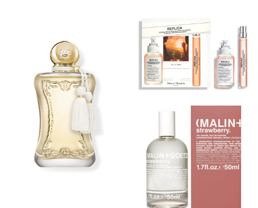 Juicy perfumes cover photo collage