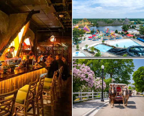 Michigan travel guide cover photo collage
