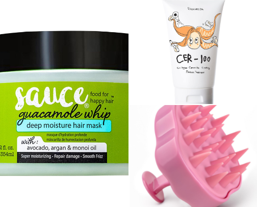 Curly/damaged hair products! cover photo collage