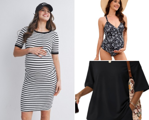 Breathable & Supportive Maternity Summer Essentials (Dresses, Swimwear, Shorts & more ) cover photo collage