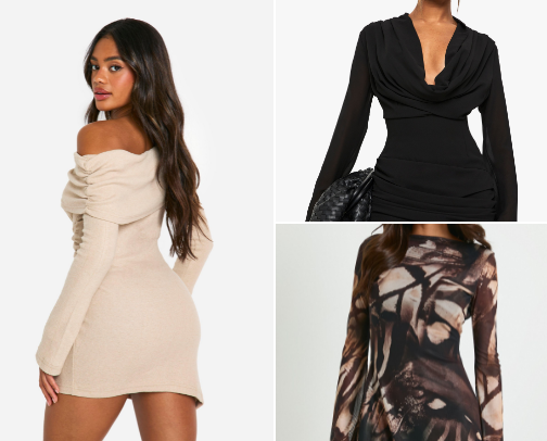 Winter Long Sleeve Dresses You’ll Live In This Season cover photo collage
