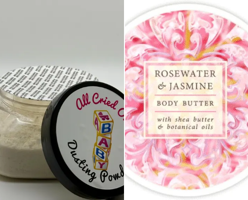 Dusting Powders cover photo collage