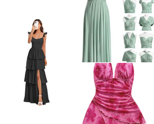 Homecoming dresses cover photo collage