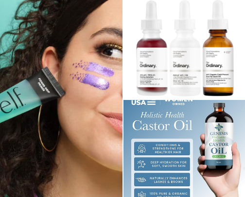 Beauty Products cover photo collage